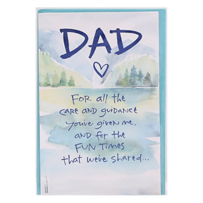 American Greetings Lake Scene Birthday Card for Dad - Each