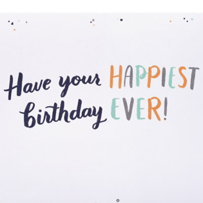 American Greetings Happy Lettering Birthday Card - Each - Image 2