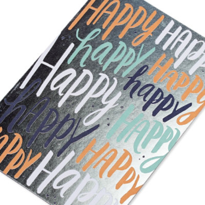 American Greetings Happy Lettering Birthday Card - Each - Image 4