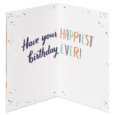 American Greetings Happy Lettering Birthday Card - Each - Image 3