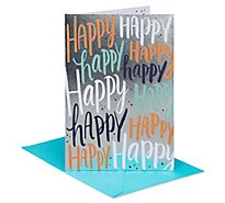 American Greetings Happy Lettering Birthday Card - Each