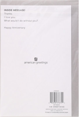 American Greetings Love You Anniversary Card - Each - Image 4