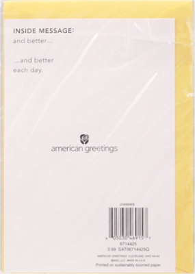 American Greetings Feel Better Smiling Flowers Thinking of You Card - Each - Image 4