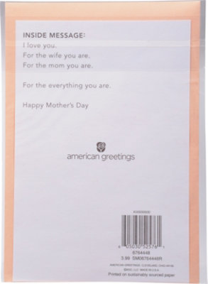 American Greetings Floral Mother's Day Card for Wife - Each - Image 4