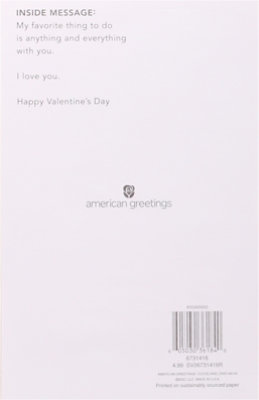 American Greetings Happy Place Floral Wreath Valentine’s Day Card - Each - Image 4