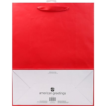 American Greetings Red with Metallic Cuff Extra Large Gift Bag - Each - Image 4