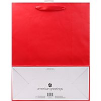 American Greetings Red with Metallic Cuff Extra Large Gift Bag - Each - Image 4