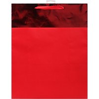 American Greetings Red with Metallic Cuff Extra Large Gift Bag - Each - Image 2
