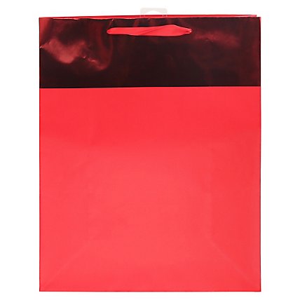 American Greetings Red with Metallic Cuff Extra Large Gift Bag - Each - Image 1