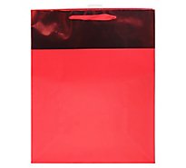 American Greetings Red with Metallic Cuff Extra Large Gift Bag - Each
