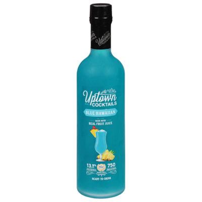 Uptown Wine Cocktails Blue Hawaiian Pineapple Texas Wine Based Cocktail - 750 Ml - Image 3