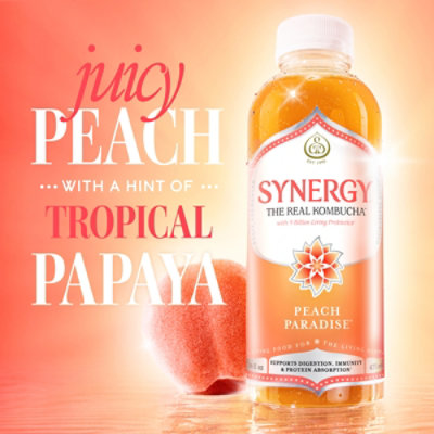 Synergy The Real Kombucha Peach Paradise - 16 Fl. Oz. - Image 2