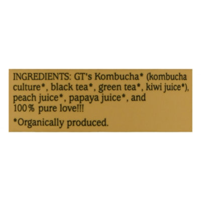 GT’s Synergy  Peach Paradise Kombucha - 16 Fl. Oz. - Image 5