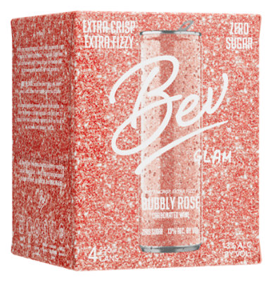 Bev Glam Sparkling Rose Can - 4-250ML - Image 2