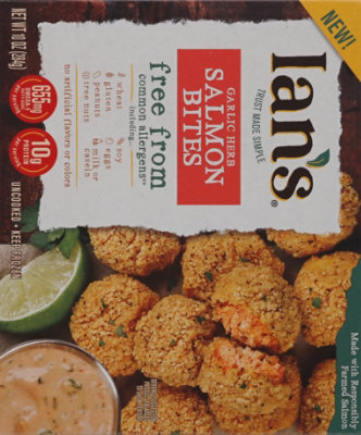 Ian's Gluten Free Crispy Garlic Herb  Salmon Bites - 10 OZ - Image 6