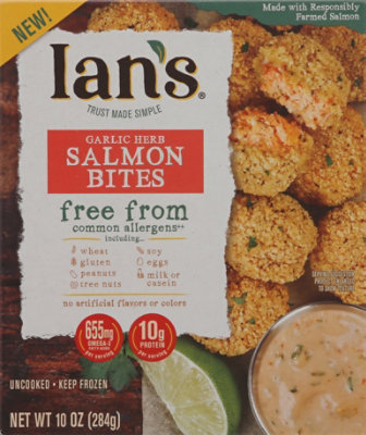 Ian's Gluten Free Crispy Garlic Herb  Salmon Bites - 10 OZ - Image 2