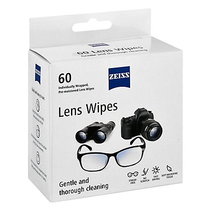 Zeiss Lens Wipes - 60 CT - Image 1