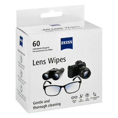Zeiss Lens Wipes - 60 CT