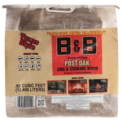 B&b Oak Cooking Wood - Bag - 0.65 CF - Image 1