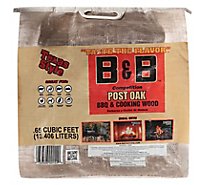 B&b Oak Cooking Wood - Bag - 0.65 CF