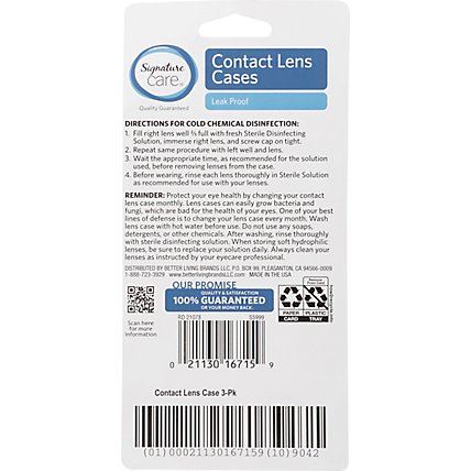 Signature Care Contact Lens Case - 3 CT - Image 4