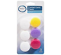 Signature Care Contact Lens Case - 3 CT
