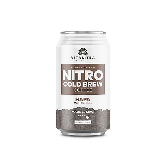 Vitalitea Nitro Cold Brew Coffee Hapa - 12 FZ
