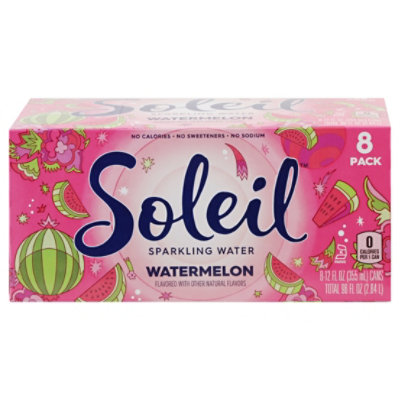 Soleil Sparkling Water Watermelon - 8-12 Fl. Oz.  - Image 3