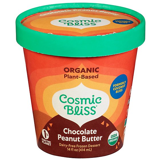 Cosmic Bliss Ice Cream Chocolate Peanut Butter - 1 PT