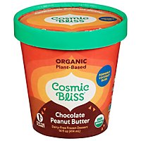 Cosmic Bliss Ice Cream Chocolate Peanut Butter - 1 PT - Image 1
