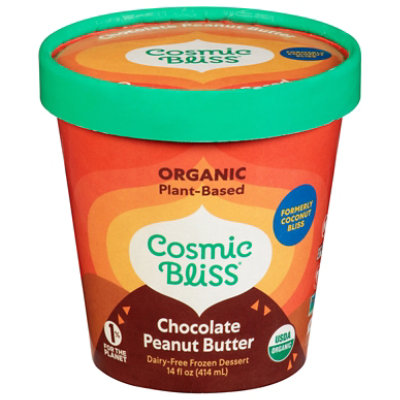 Cosmic Bliss Ice Cream Chocolate Peanut Butter - 1 PT - Image 1