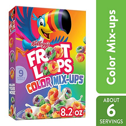 Kelloggs Froot Loops Color Mix Up Cereal - 8.2 OZ - Image 2