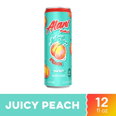 Alani Nu Juicy Peach Energy Drink - 12 Fl. Oz. - Image 1
