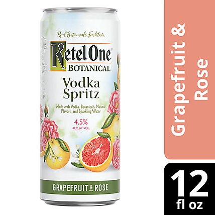 Ketel One Grapefruit & Rose In Cans - 4-12 FZ - Image 1