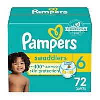 Pampers Swaddlers Diapers Giant Pk Sz6 - 72 CT - Image 2