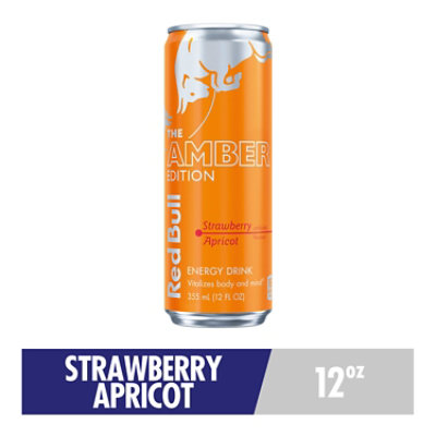Red Bull Amber Edition Energy Drink Strawberry Apricot 114mg Caffeine - 12 Fl. Oz.