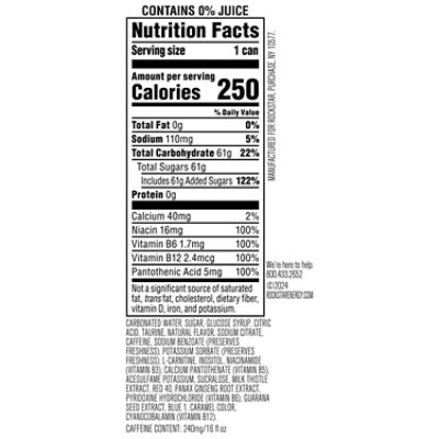 Rockstar Punched Energy Drink Berry Sangria - 16 FZ - Image 3
