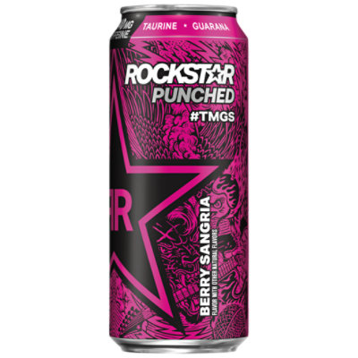 Rockstar Punched Energy Drink Berry Sangria - 16 FZ - Image 1