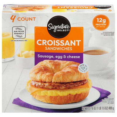 Signature SELECT Sausage Egg Cheese Croissant Sandwich - 17.6 Oz