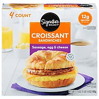 Signature Select Sandwich Croissant Sausag Egg Cheese - 17.6 OZ - Image 1