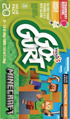 Go-gurt Strawberry And Vanilla Low Fat Yogurt 20 Count - 40 OZ - Image 5