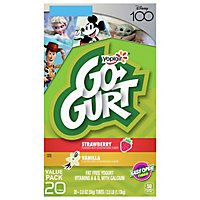 Go-gurt Strawberry And Vanilla Low Fat Yogurt 20 Count - 40 OZ - Image 2