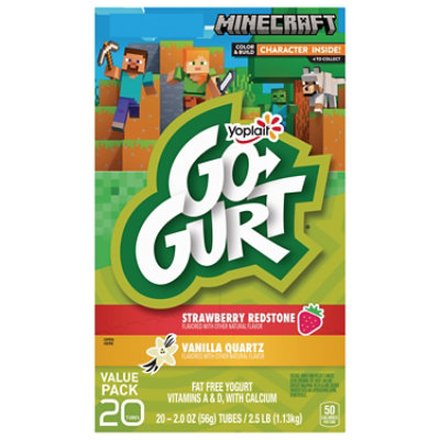 Go-gurt Strawberry And Vanilla Low Fat Yogurt 20 Count - 40 OZ - Image 1