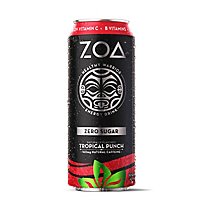 Zoa Energy Drink Tropical Punch Zero Sugar - 16 FZ - Image 1