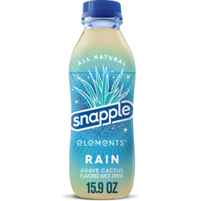 Snapple Elements Rain Agave Cactus Juice Drink Recycled Plastic Bottle - 15.9 Fl. Oz.