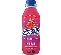 Snapple Elements Fire Dragonfruit Juice Drink In Recycled Plastic Bottle - 15.9 Fl. Oz.