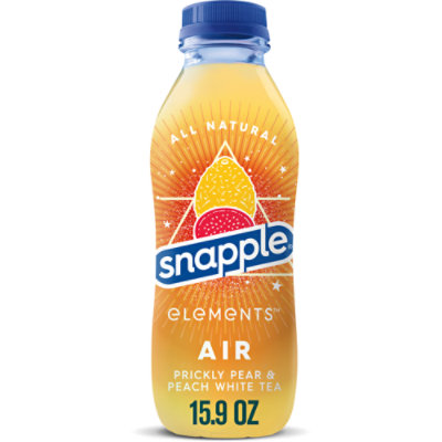 Snapple Elements Air Prickly Pear And Peach White Tea In Recycled Plastic Bottle - 15.9 Fl. Oz.