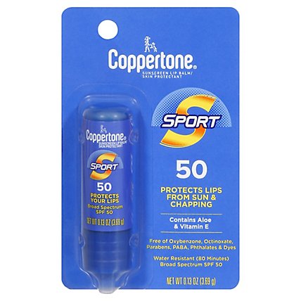 Coppertone Sport Lip Balm SPF 50 - 0.13 Oz - Image 3