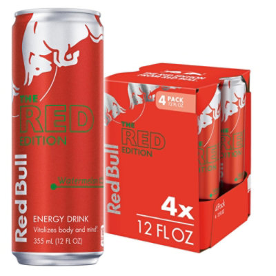 Red Bull Watermelon Energy Drink - 4-12 Fl. Oz. - Image 1