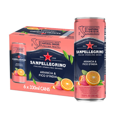 S.Pellegrino Arancia & Fico dIndia Cans - 6-11.15 Fl. Oz.